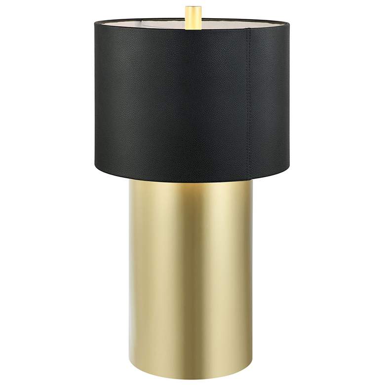 Image 2 Secret Agent 16" Painted Gold & Table Lamp more views