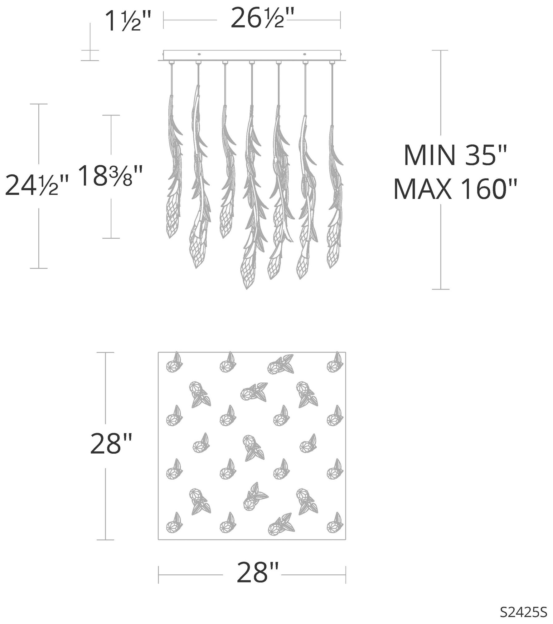 Image 3 Secret Garden 25 Light LED Multi-Light Pendant more views
