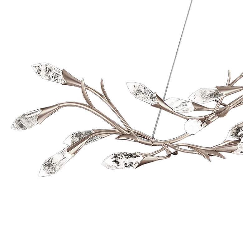Image 2 Secret Garden 56 1/4" Wide Antique Silver LED Pendant Light more views