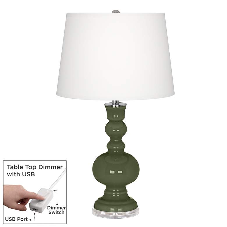 Image 1 Secret Garden Apothecary Table Lamp with Dimmer