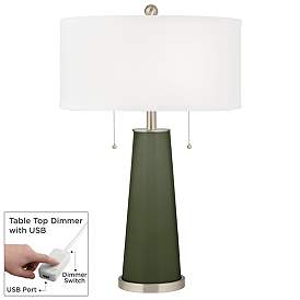 Image1 of Secret Garden Peggy Glass Table Lamp With Dimmer