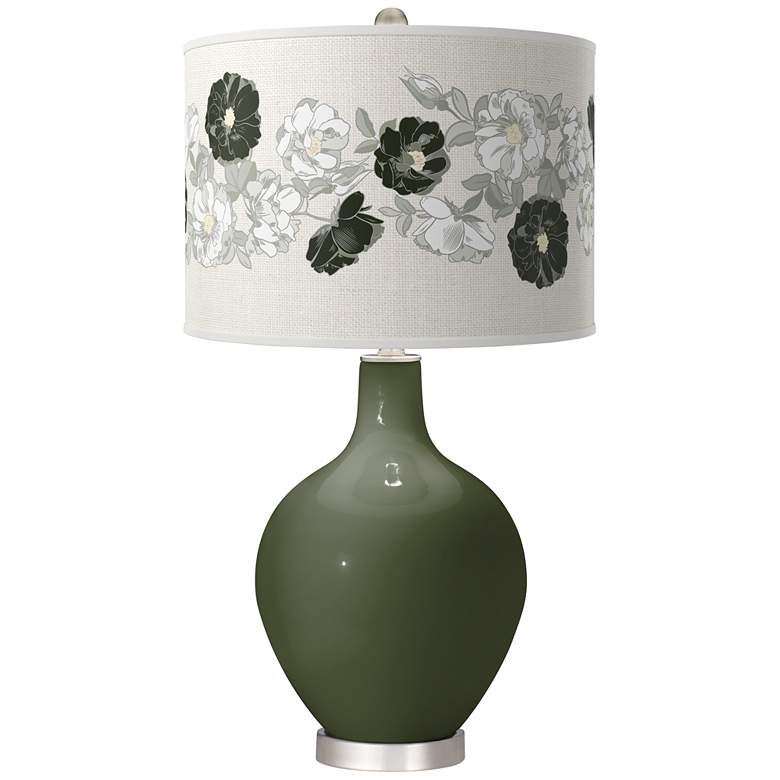 Image 1 Secret Garden Rose Bouquet Ovo Table Lamp