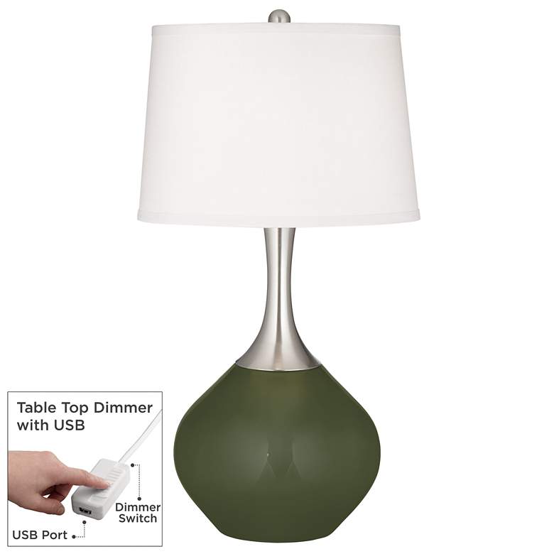 Image 1 Secret Garden Spencer Table Lamp with Dimmer