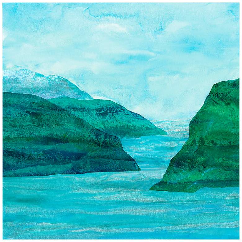 Image 2 Secret Places 1 41 1/4" Square Free Floating Glass Wall Art