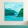 Secret Places 1 41 1/4" Square Free Floating Glass Wall Art