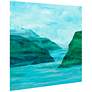 Secret Places 1 41 1/4" Square Free Floating Glass Wall Art