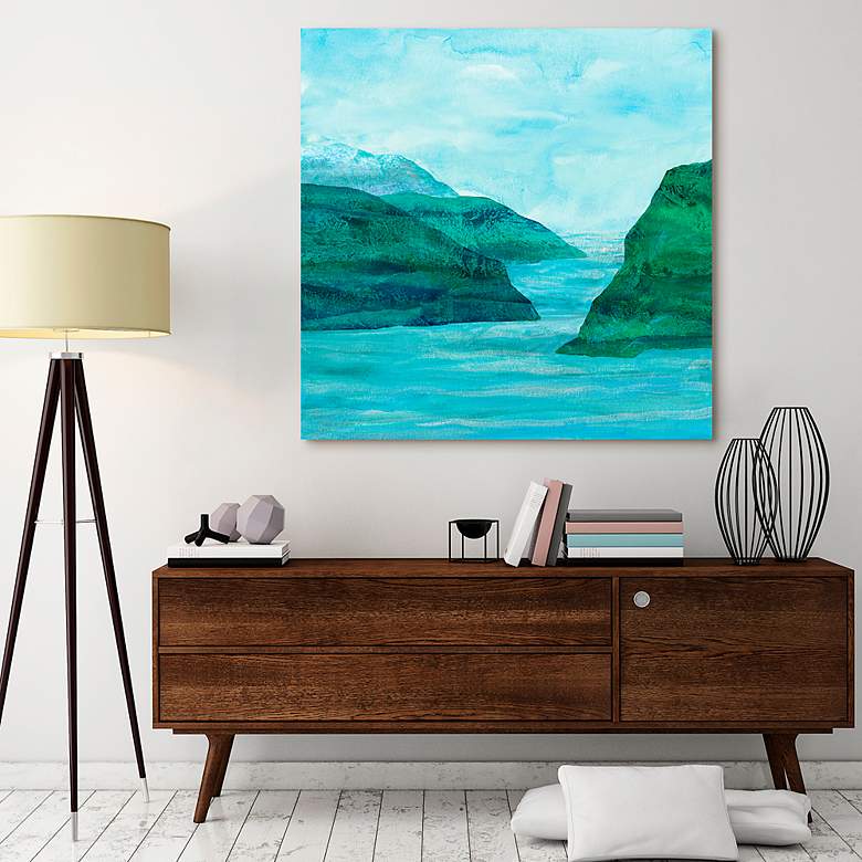 Image 5 Secret Places 1 41 1/4" Square Free Floating Glass Wall Art more views