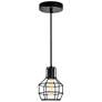 Secure 1 Light Down Mini Pendant With Black Finish