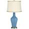 Secure Blue Anya Table Lamp with President's Braid Trim
