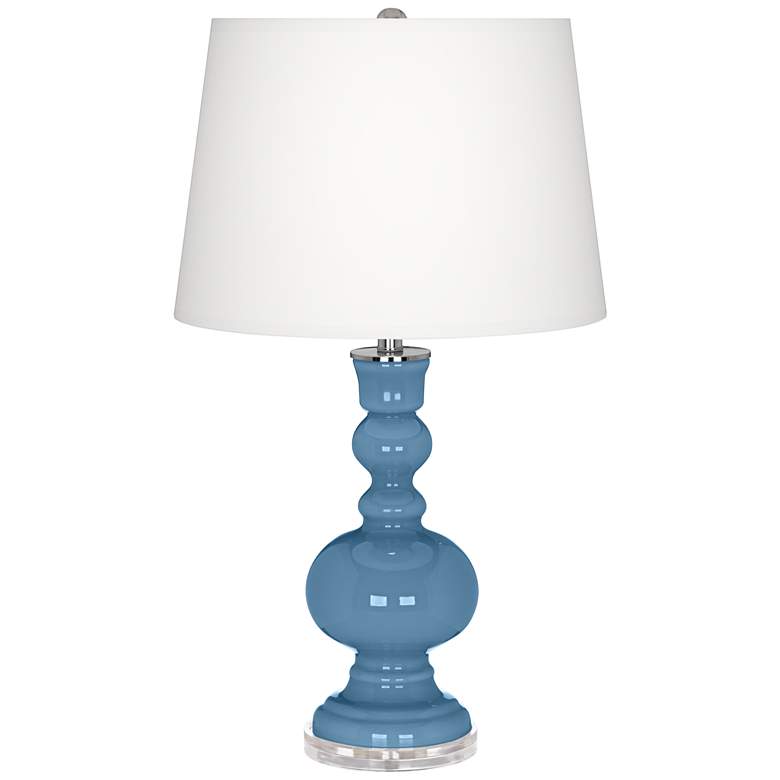 Image 2 Secure Blue Apothecary Table Lamp with Dimmer