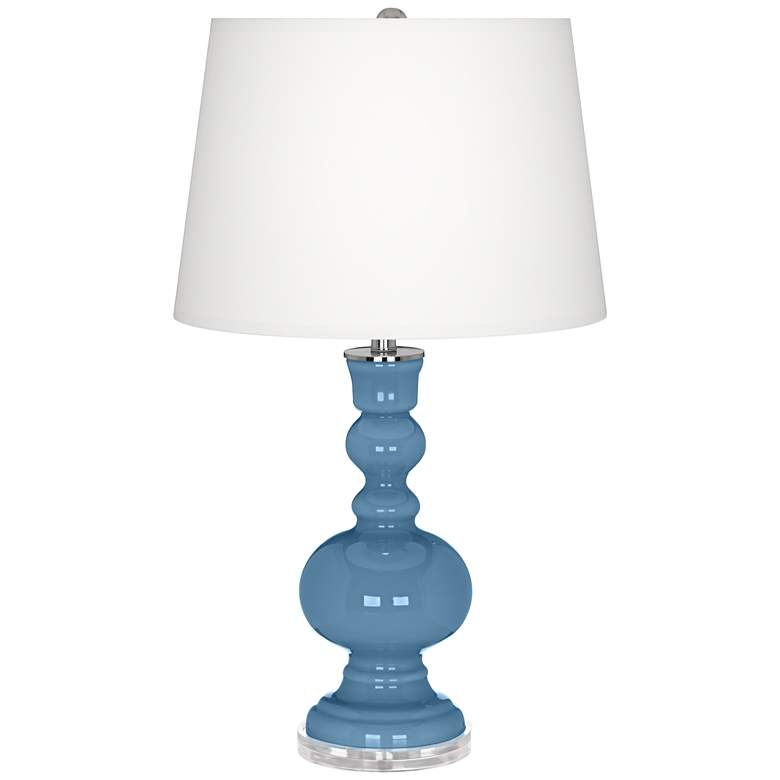 Image 2 Secure Blue Apothecary Table Lamp