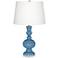 Secure Blue Apothecary Table Lamp
