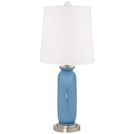 Image4 of Secure Blue Carrie Table Lamp Set of 2 more views