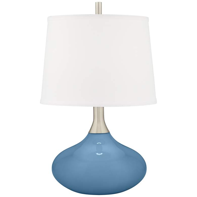 Image 1 Secure Blue Felix Modern Table Lamp