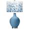 Secure Blue Mosaic Giclee Ovo Table Lamp