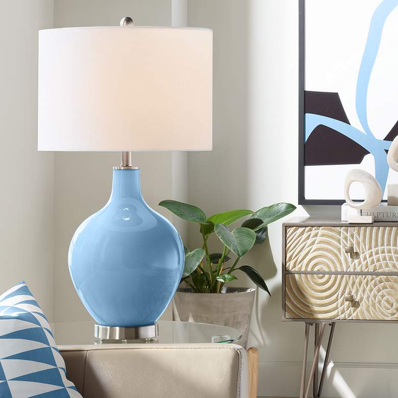 Image 1 Secure Blue Ovo Table Lamp