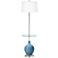 Secure Blue Ovo Tray Table Floor Lamp