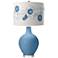 Secure Blue Rose Bouquet Ovo Table Lamp