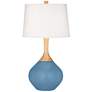 Secure Blue Wexler Table Lamp with Dimmer