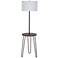 Sedna Black Tripod Floor Lamp with Tray Table