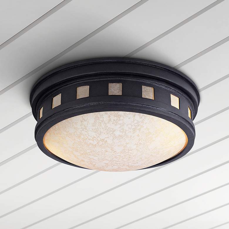 Image 1 Sedona 13" Wide Oil-Rubbed Bronze Outdoor Ceiling Light