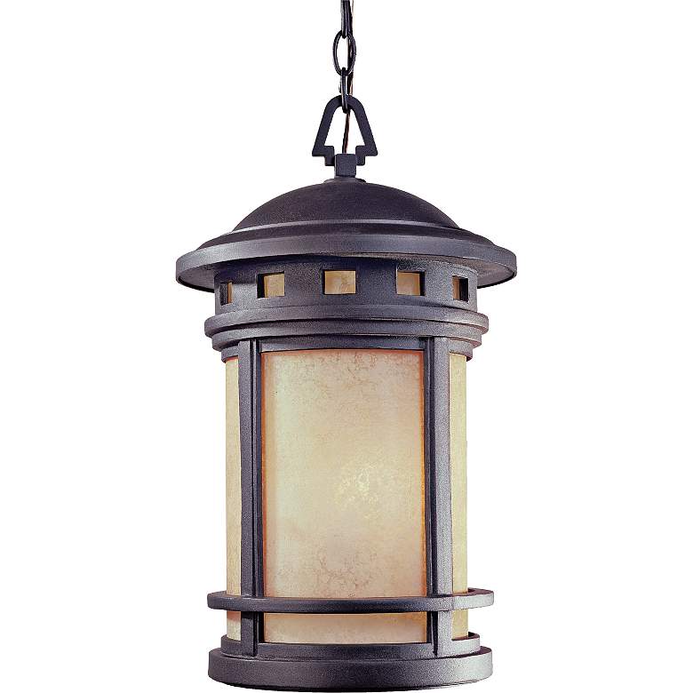 Image 1 Sedona 19"H Mediterranean Patina Outdoor Hanging Light