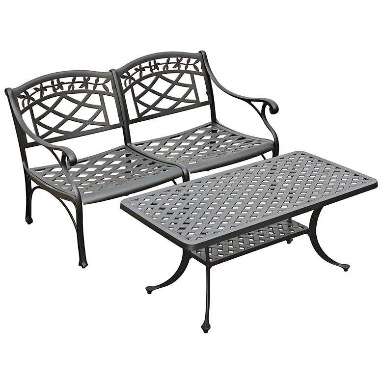 Image 1 Sedona 2-Piece Charcoal Outdoor Conversation Seating Set