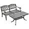 Sedona 2-Piece Charcoal Outdoor Conversation Seating Set