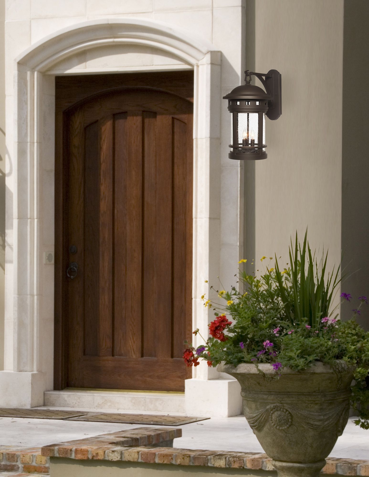 Image 4 Sedona 20" High Seedy Glass Bronze Outdoor Wall Light more views