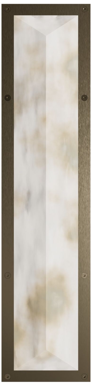Sedona 30"H Alabaster 3-CCT LED Prism Wall Sconce in Aged Brass