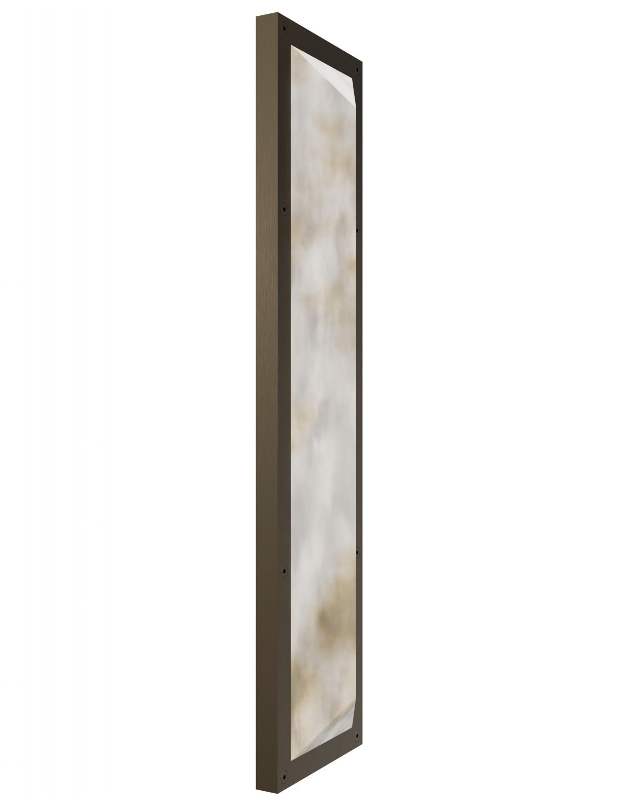 Image 3 Sedona 30"H Alabaster 3-CCT LED Prism Wall Sconce in Aged Brass more views