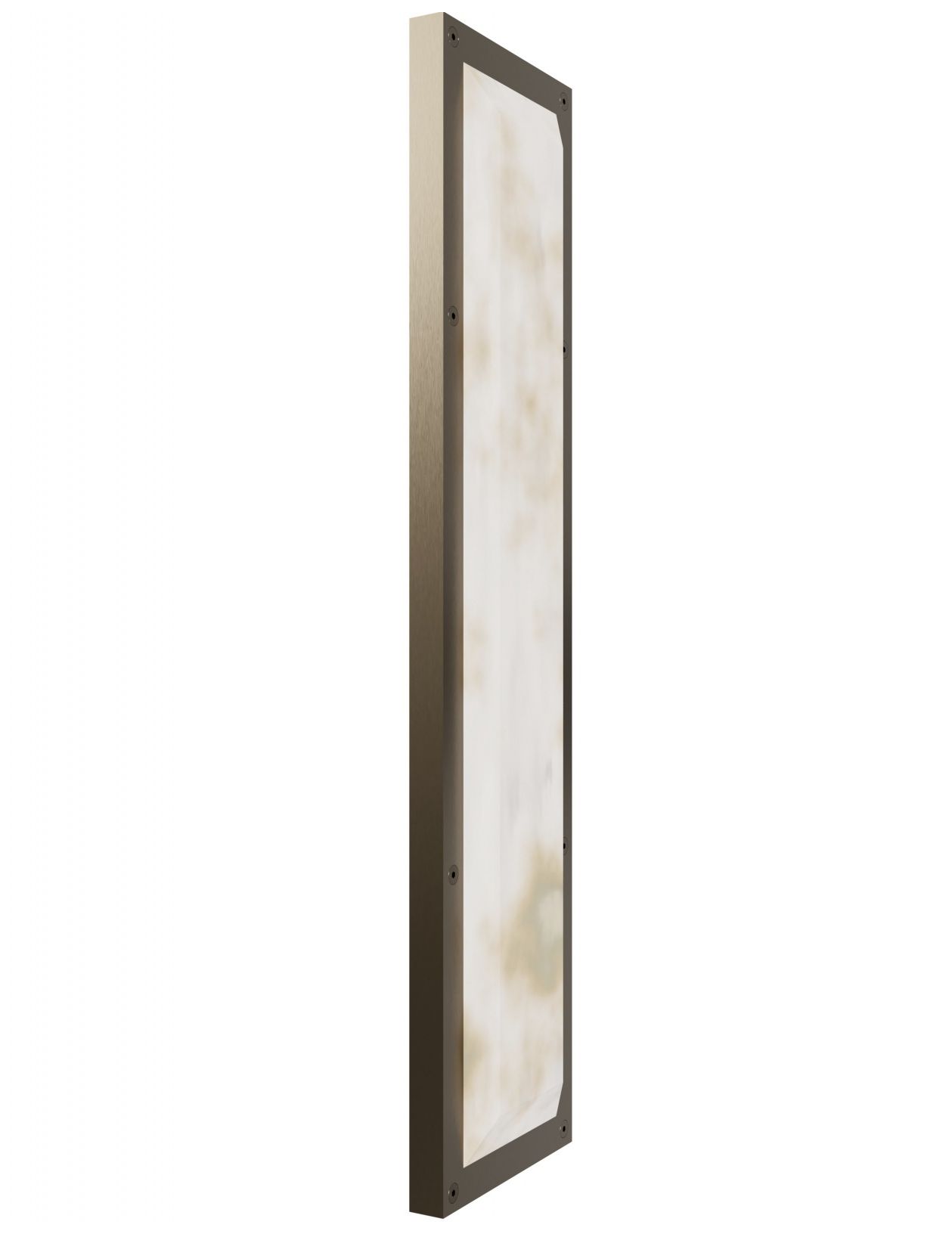 Image 3 Sedona 30"H Alabaster 3-CCT LED Wall Sconce in Aged Brass more views