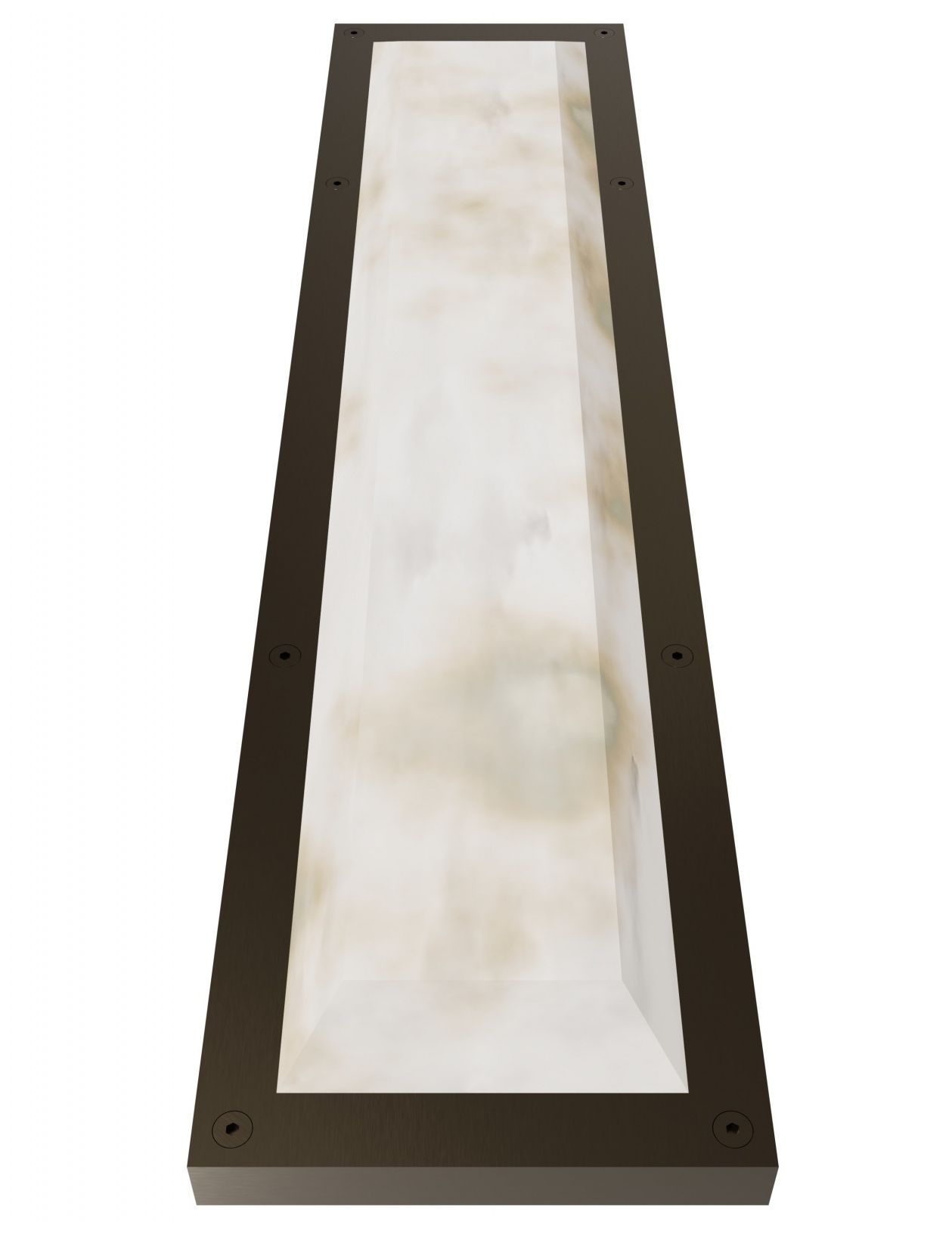 Image 4 Sedona 30"H Alabaster 3-CCT LED Wall Sconce in Aged Brass more views