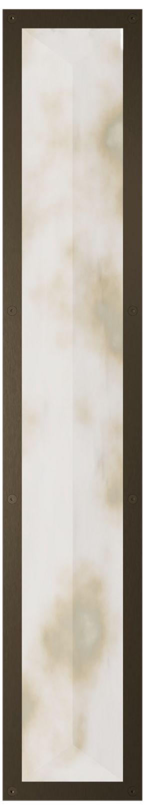 Sedona 36"H Alabaster 3-CCT LED Prism Wall Sconce in Aged Brass