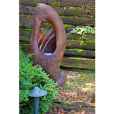 Sedona 48" High Relic Lava Cast Stone Modern Fountain