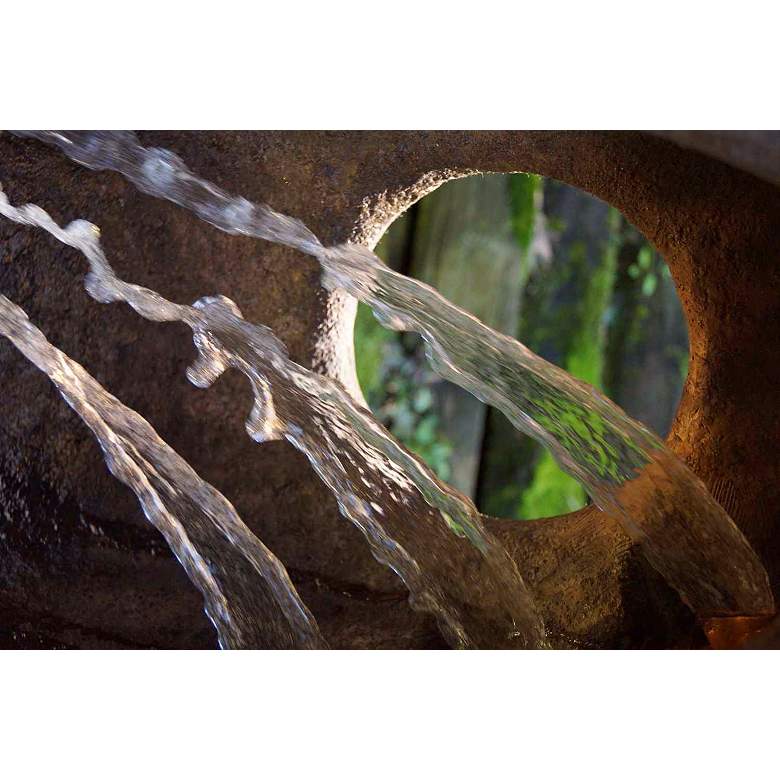 Image 3 Sedona 48" High Relic Lava Cast Stone Modern Fountain more views