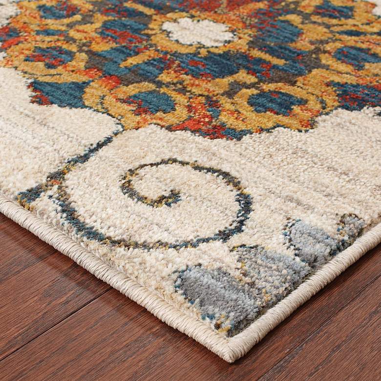 Image 3 Sedona 6361A 5&#39;3 inchx7&#39;6 inch Multi-Color Ivory Floral Area Rug more views