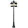 Sedona 86" High 3-Lantern Oiled Bronze Outdoor Post Light