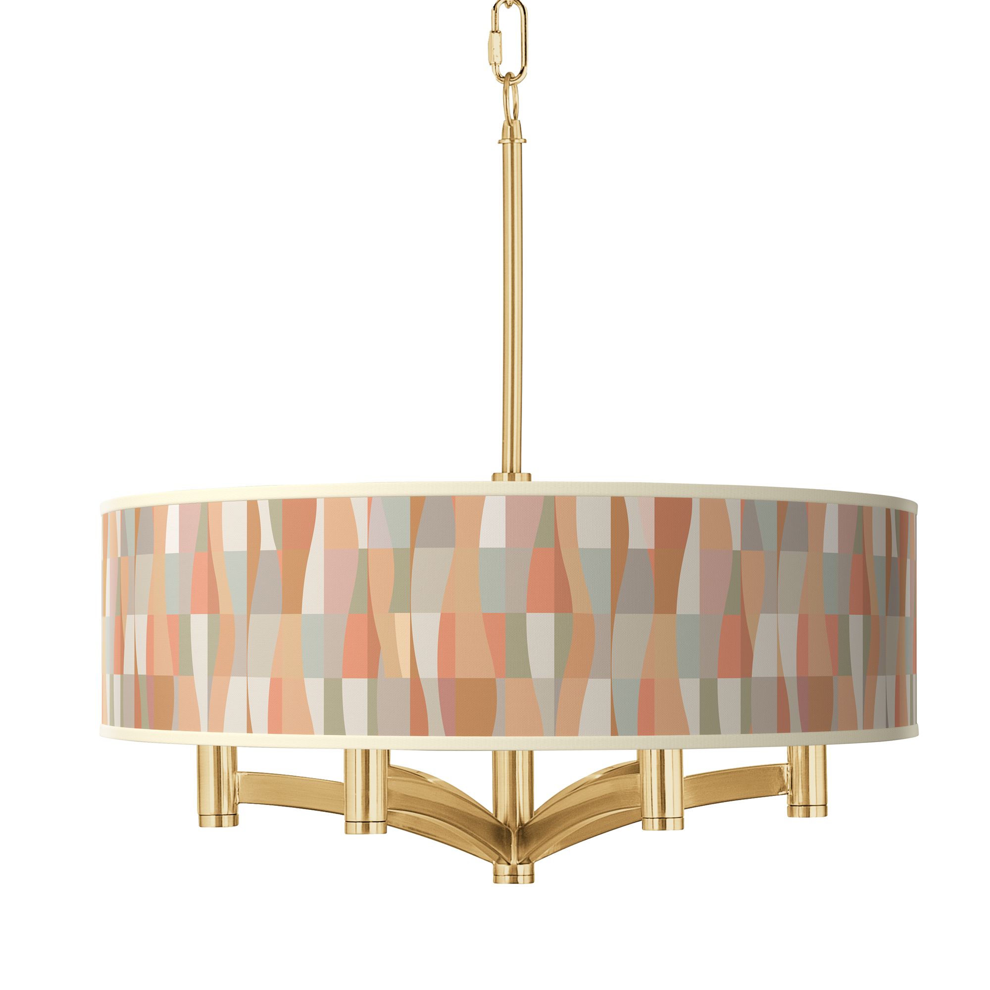Image Sedona Ava 6-Light Gold Pendant Chandelier