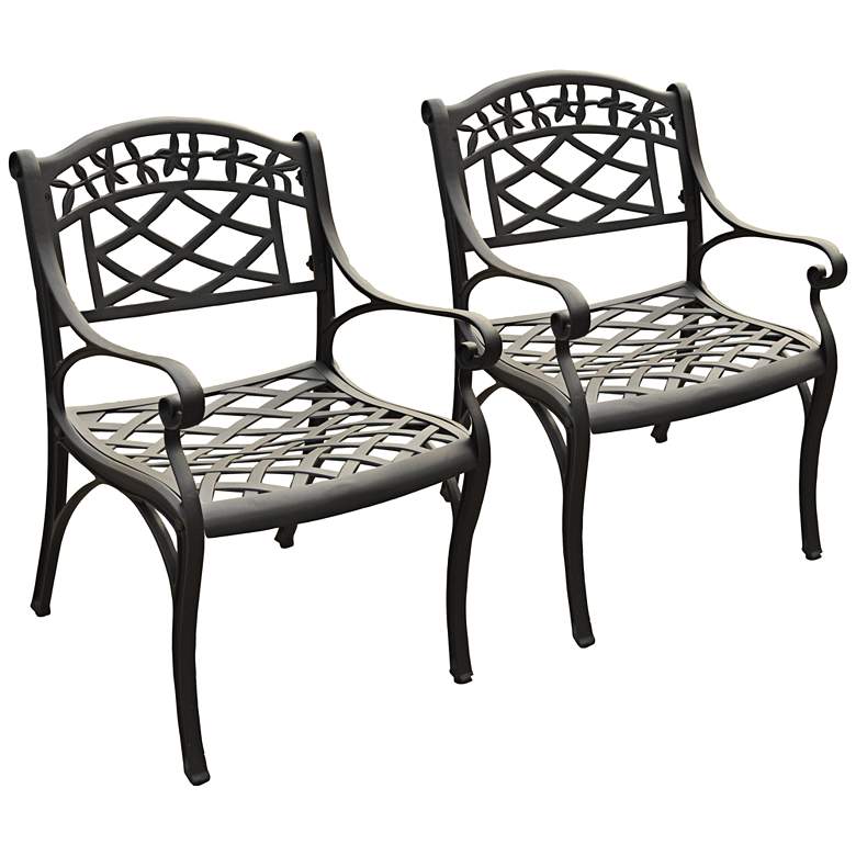 Image 1 Sedona Charcoal Black Outdoor Armchair Set of 2