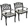 Sedona Charcoal Black Outdoor Armchair Set of 2