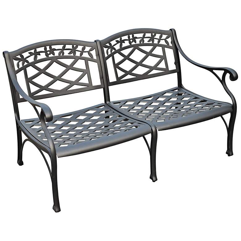 Image 1 Sedona Charcoal Black Outdoor Loveseat