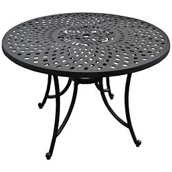 Sedona Charcoal Black Round Outdoor Dining Table