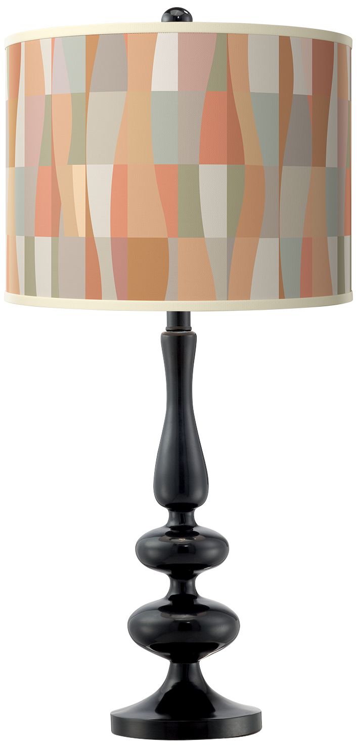 Image Sedona Giclee Paley Black Table Lamp