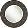 Sedona Gray Shagreen 32" Round Wall Mirror