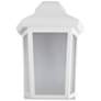 1_Sedona Narrow 3000K LED White Composite Outdoor Wall Light Frosted Lens