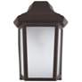 1_Sedona Narrow 4000K LED Bronze Composite Outdoor Wall Light Frosted Lens