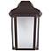 Sedona Narrow 4000K LED Bronze Composite Outdoor Wall Light Frosted Lens