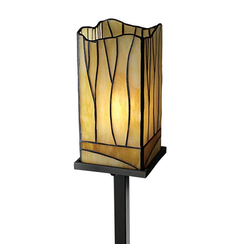 Image 4 Sedona Tiffany-Style 3-Tier Floor Lamp with USB Dimmer more views