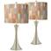 Sedona Trish Brushed Nickel Touch Table Lamps Set of 2